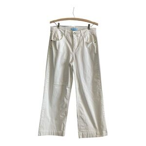 Draper James RSVP White Wide Leg Jeans